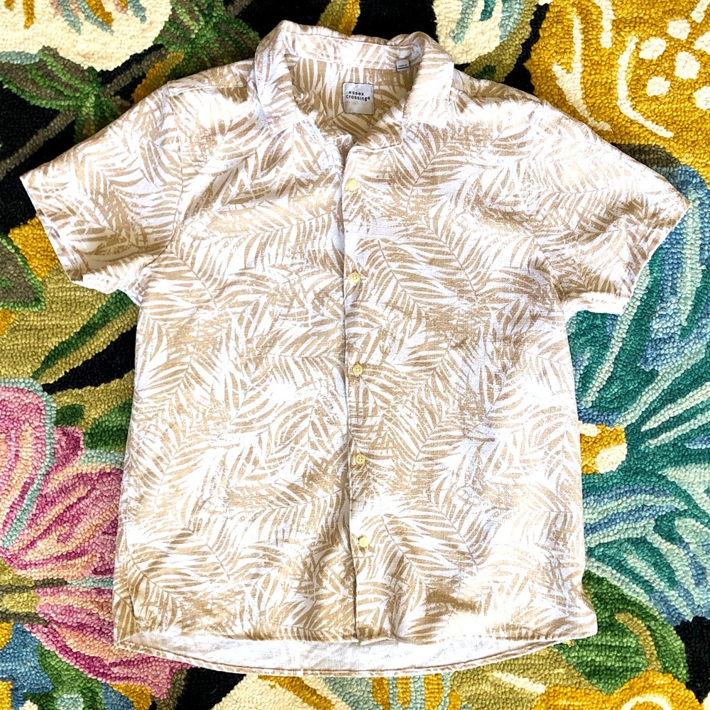 Men’s Essex Crossing Casual Tropical Short Sleeve Button Down Shirt